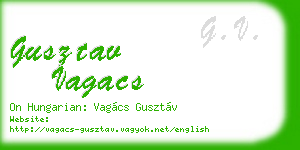 gusztav vagacs business card